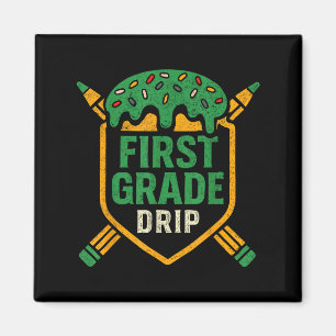 Ice Cream Baseball Drip First Grade Boys Back To S Magnet