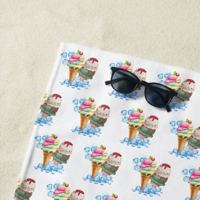 ice cream beach towel (In Situ)