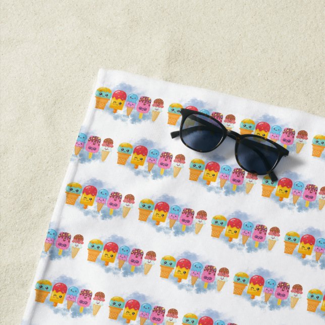 ice cream beach towel (In Situ)