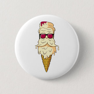Ice Cream Beard 6 Cm Round Badge