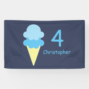 Ice Cream Birthday Banner
