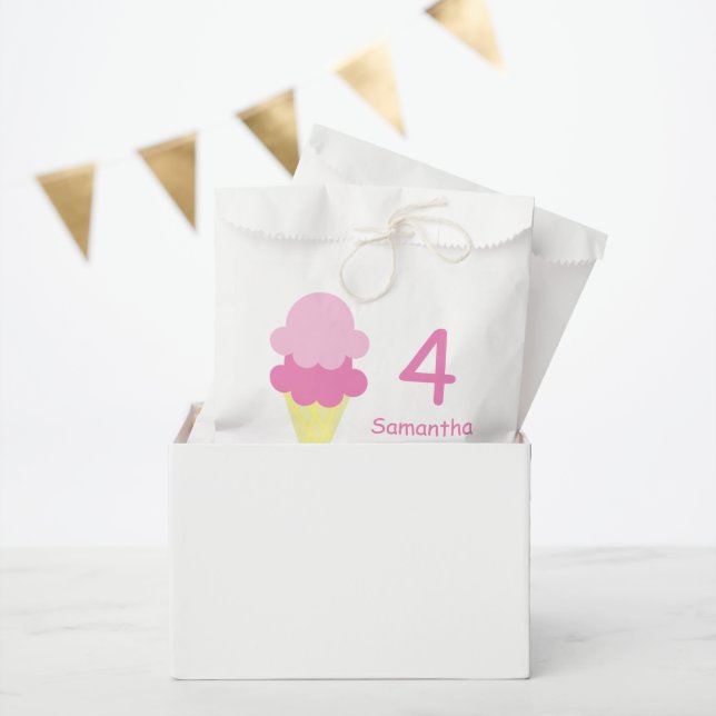 Ice Cream Birthday Favour Bag (Party)