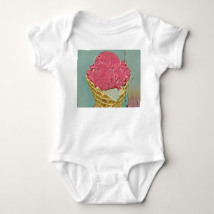 Ice cream birthday gift baby bodysuit