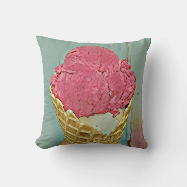 Ice cream birthday gift cushion (Front)