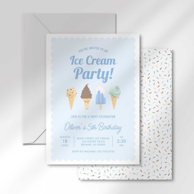 Ice Cream Birthday Invitation (Creator Uploaded)