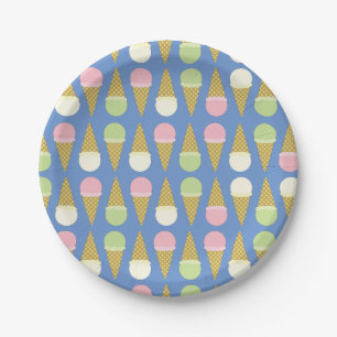 Ice Cream Birthday Party Paper Plate
