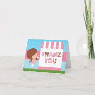 Ice Cream Birthday Party Thank You Card