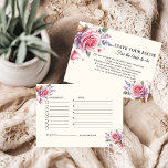 Ice cream Bridal  request recipe for the bride Advice Card<br><div class="desc">Celebrate the bride-to-be with a sweet and delightful ice cream-themed bridal shower! This fun and refreshing theme is perfect for a summer gathering or for any bride who loves all things ice cream. The event will feature an array of ice cream flavours, toppings, and sweet treats, creating a joyful and...</div>