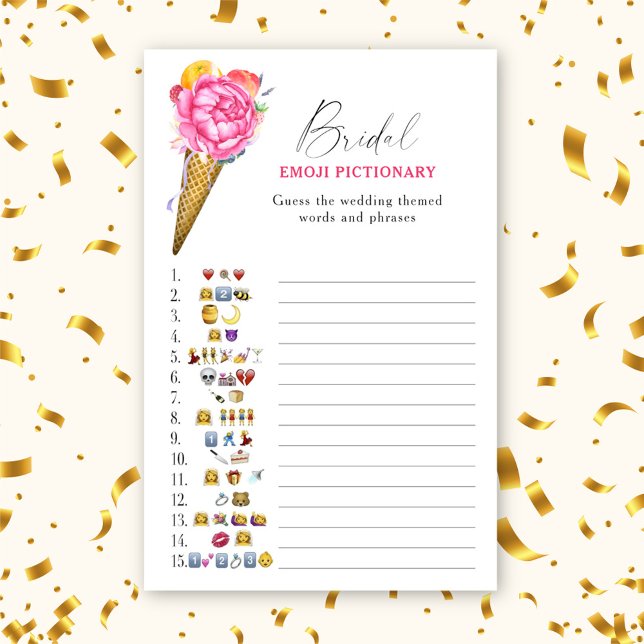 Ice cream - bridal shower emoji pictionary game (Creator Uploaded)