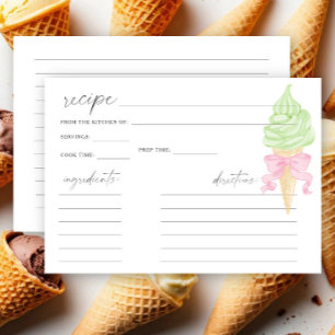 Ice cream - bridal shower recipe