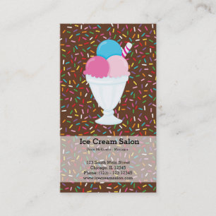 Ice cream business card