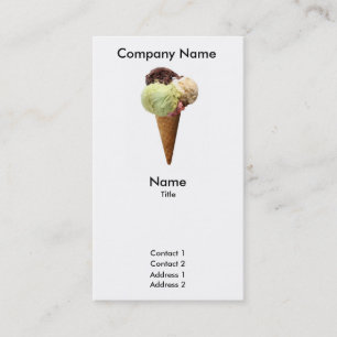 Ice Cream Business Card