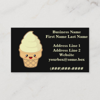 Ice Cream Business Card