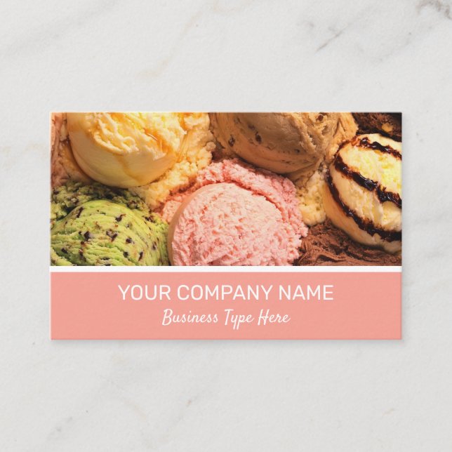 Ice Cream Business Card (Front)