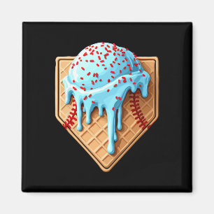 Ice Cream Bysebyll Drip Home Plate Dripping 1 Magnet