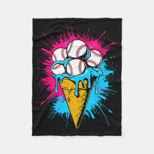 Ice Cream Bysebyll Drip Watercolor Men Youth Boys  Fleece Blanket