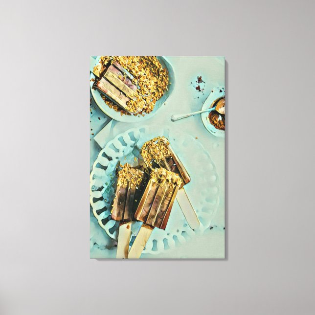 Ice cream cake canvas print (Front)