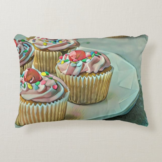 Ice cream cake decorative cushion (Front)