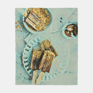 Ice cream cake fleece blanket