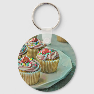 Ice cream cake key ring