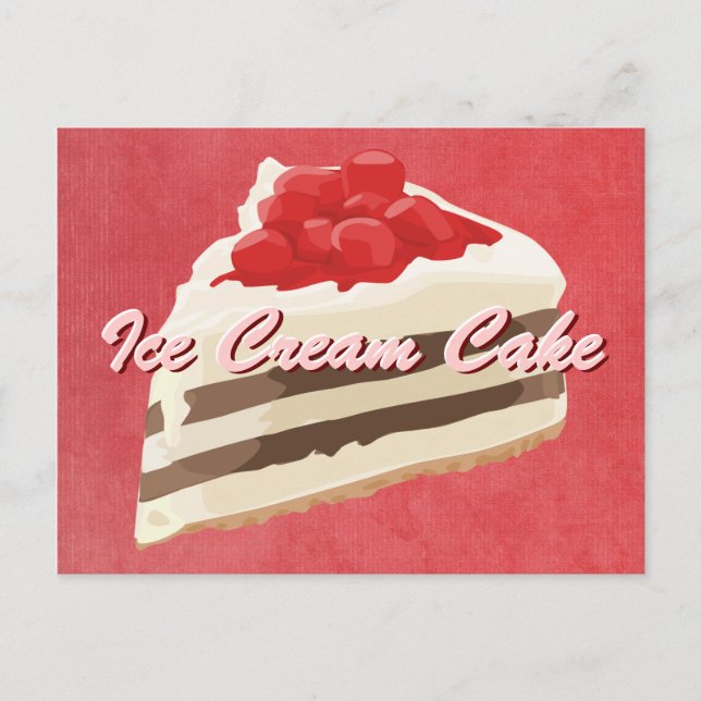 Ice Cream Cake Postcard (Front)