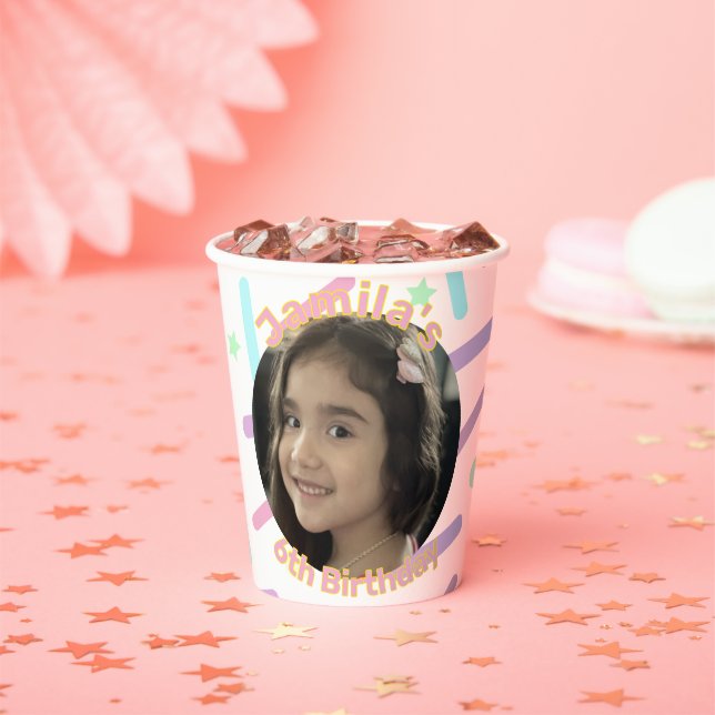 Ice Cream Cake Sprinkles Photo Paper Cups (Insitu)
