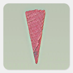 Ice cream cake square sticker