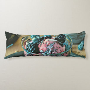 Ice cream cake with berry body cushion