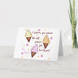Ice Cream Card