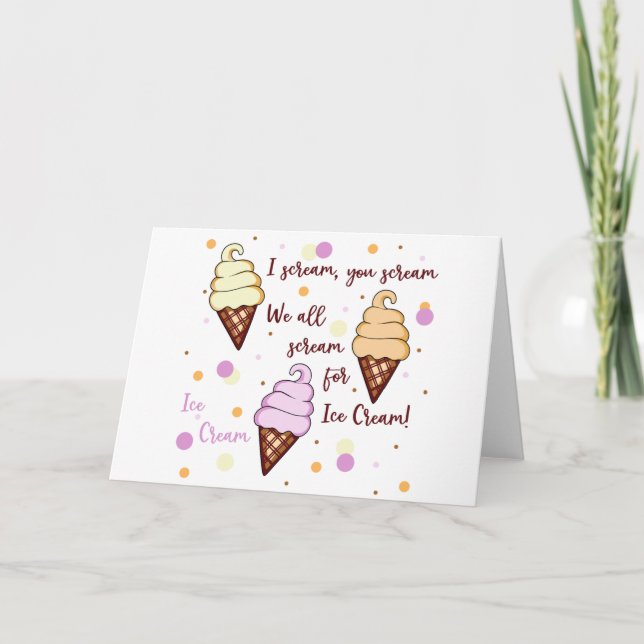 Ice Cream Card (Front)