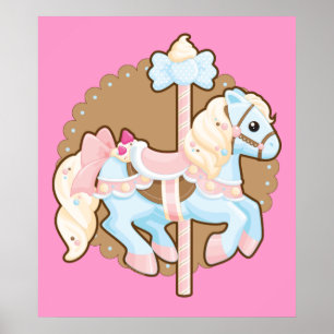 Ice Cream Carousel Poster