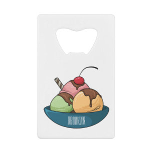 Ice cream cartoon illustration