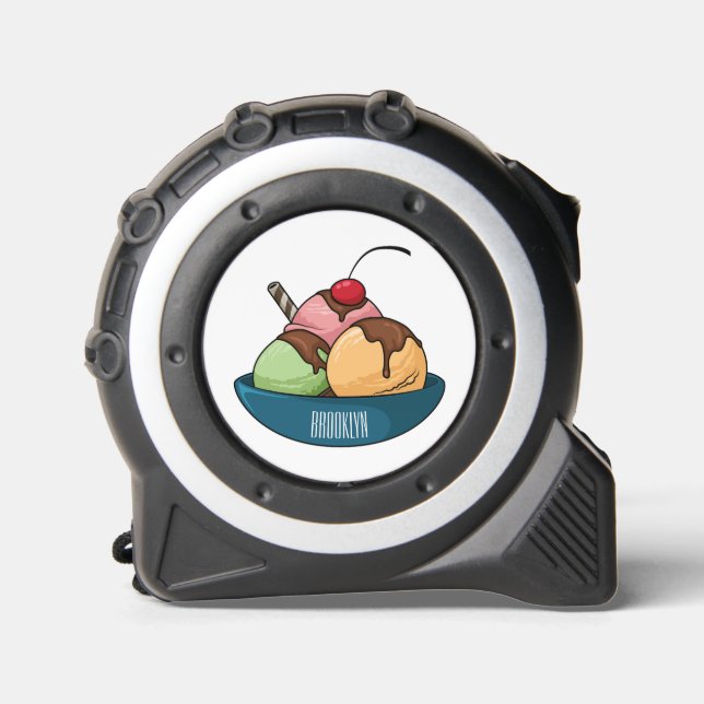 Ice cream cartoon illustration  1 (Front)