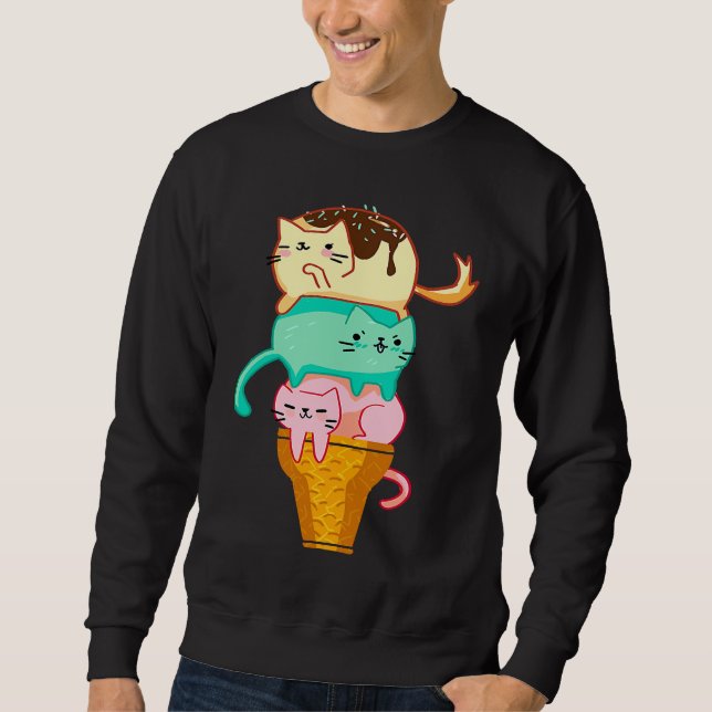 Ice Cream Cat Sweatshirt (Front)