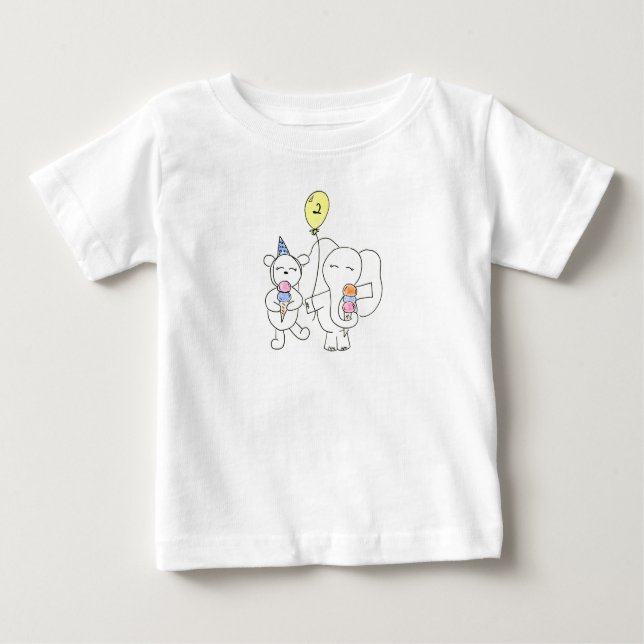 Ice Cream Celebration Baby T-Shirt (Front)
