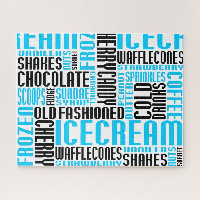 ice cream chit chat jigsaw puzzle (Horizontal)