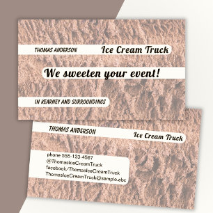 Ice Cream Choco Design Mix Business Card