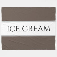 ICE CREAM Chocolate Brown Vanilla White Stripes