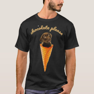 Ice Cream Chocolate Labrador Lab Premium T-Shirt