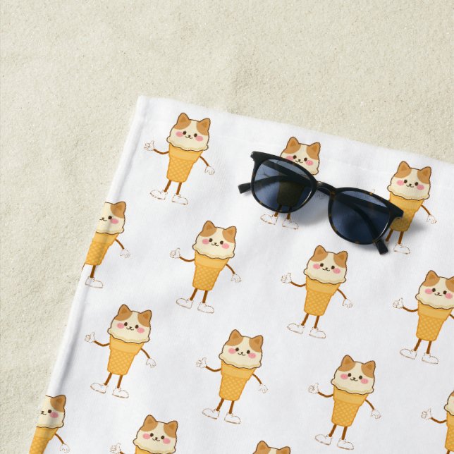 ice cream cone beach towel (In Situ)