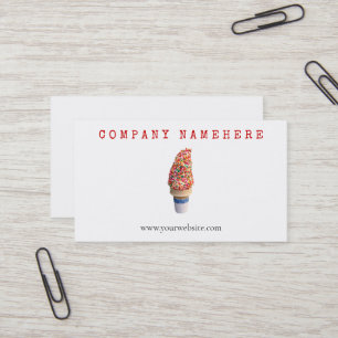Ice Cream Cone Business Card