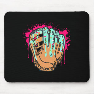Ice Cream Cone Bysebyll Glove Drip Mouse Pad