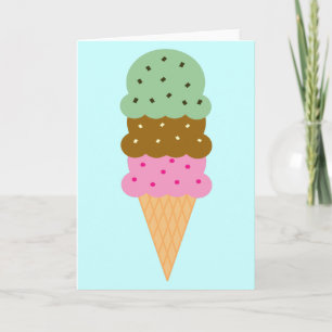 Ice Cream Cone Card