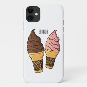 Ice cream cone cartoon illustration  Case-Mate iPhone case