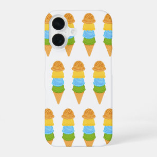 ice cream cone colorfull iPhone 16 case