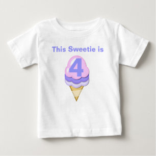 Ice Cream Cone Customisable Birthday T-shirt
