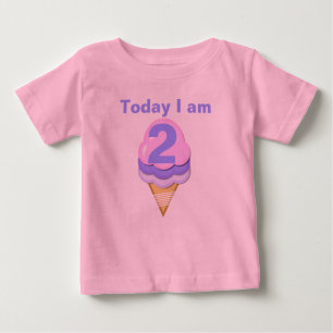 Ice Cream Cone Customisable Birthday T-shirt