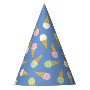 Ice Cream Cone Cute 1st Birthday Party Hats