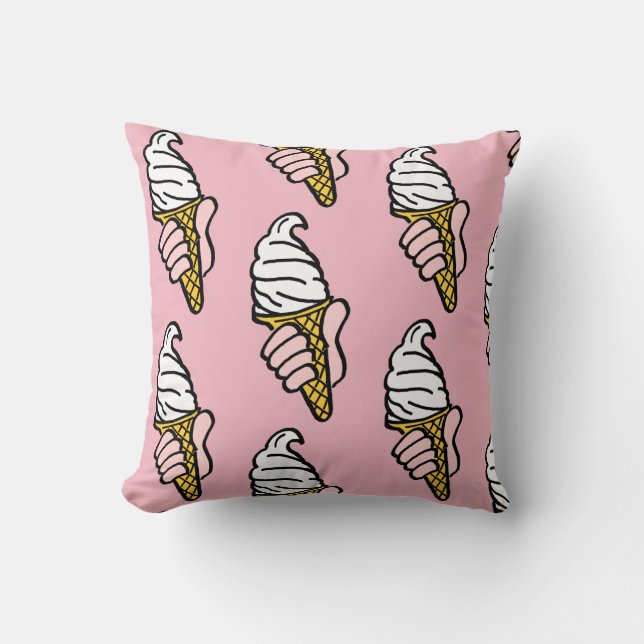 Ice Cream Cone Design Cushion (Front)