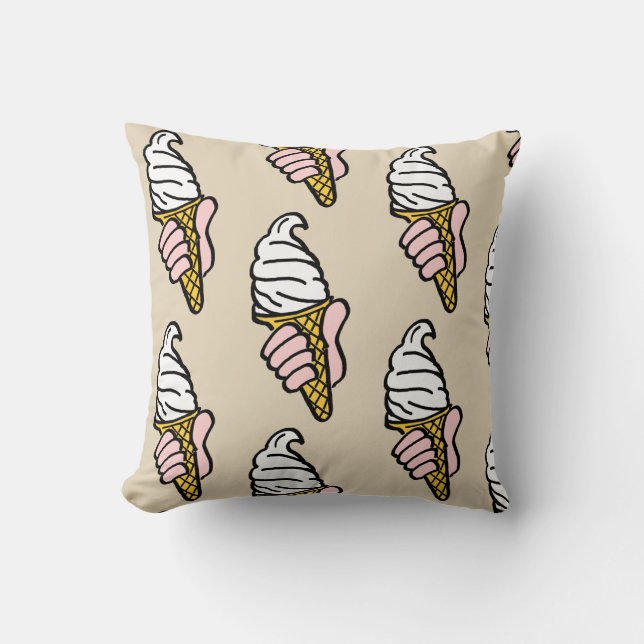 Ice Cream Cone Design Cushion (Front)